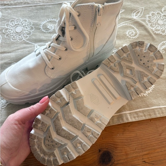 Palladium Pallabase twill high top sneakers - Picture 3 of 5